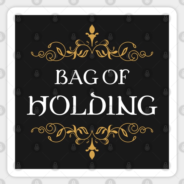 Bag of Holding Dungeons Crawler and Dragons Slayer Sticker by pixeptional